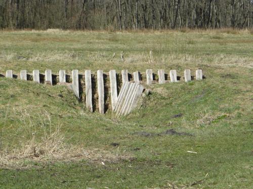 Fort Ruigenhoek reconstructie van de loopgraaf P1060527 foto DAB